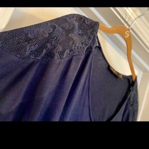 The Limited Navy Super Soft Blouse